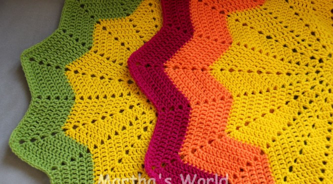 My First Round Ripple  (Or How I crocheted Sunshine)